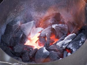 Cooking With Hardwood Charcoal